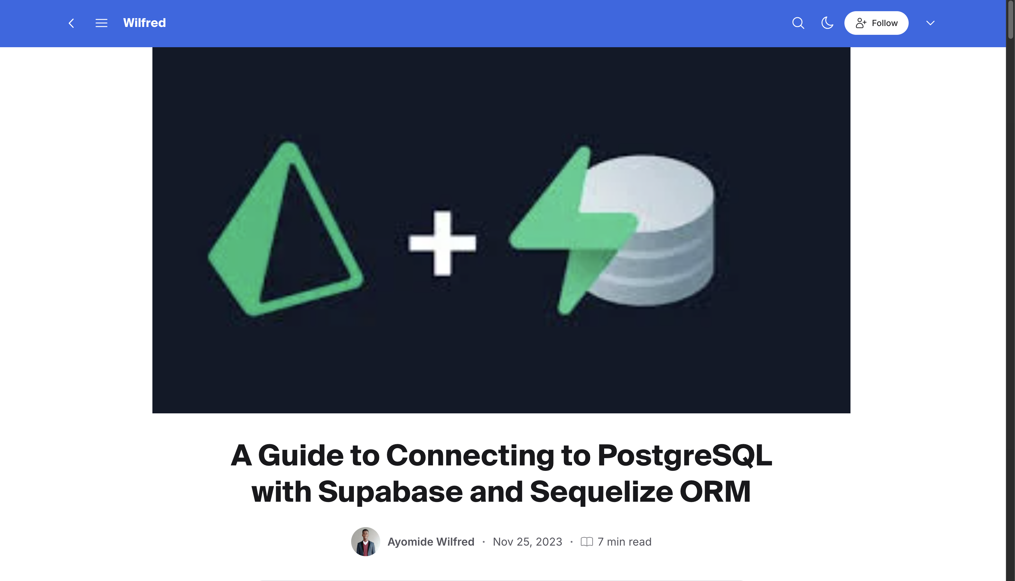 Supabase and Sequelize Tutorial